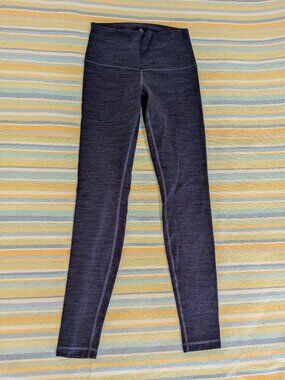 ⭐ Lululemon Wunder Under Leggings (Roll Down) - Space Dye - Size 4/6